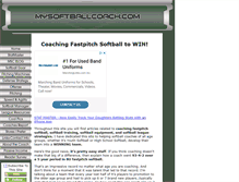 Tablet Screenshot of mysoftballcoach.com